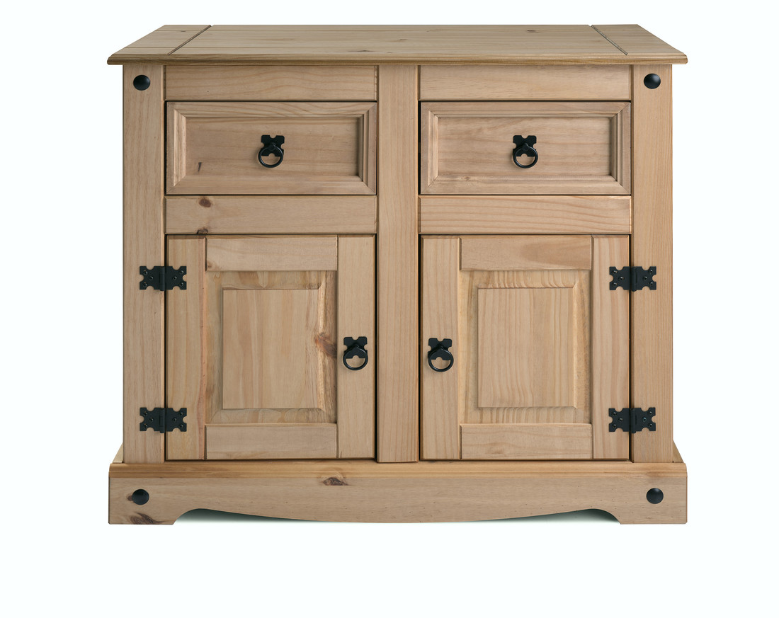 Balcão Buffet em Madeira Maciça de Pinus 2 Gavetas e 2 Portas