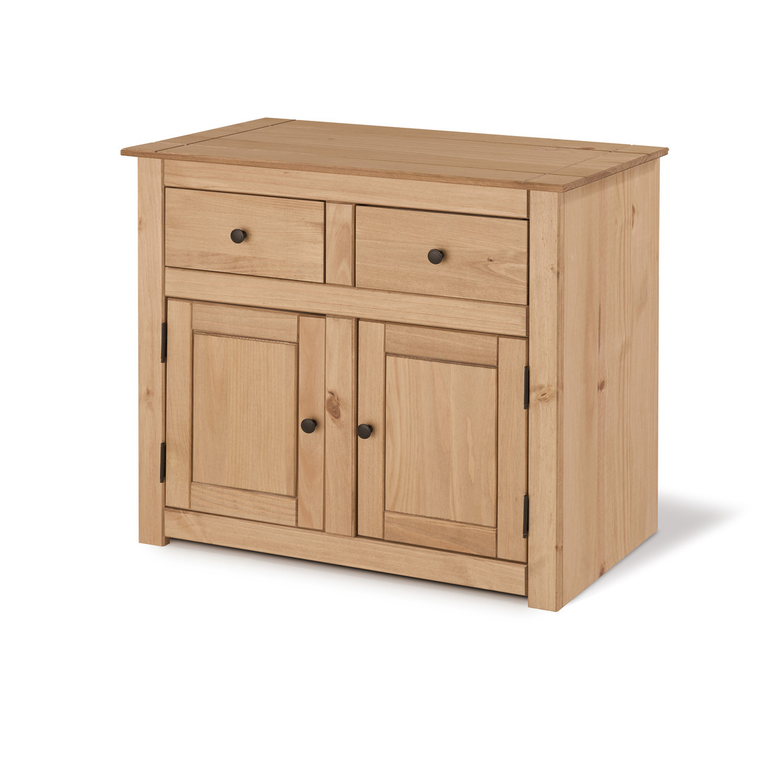 Balcão Buffet de Madeira Maciça com 2 Gavetas e 2 Portas Design Clássico