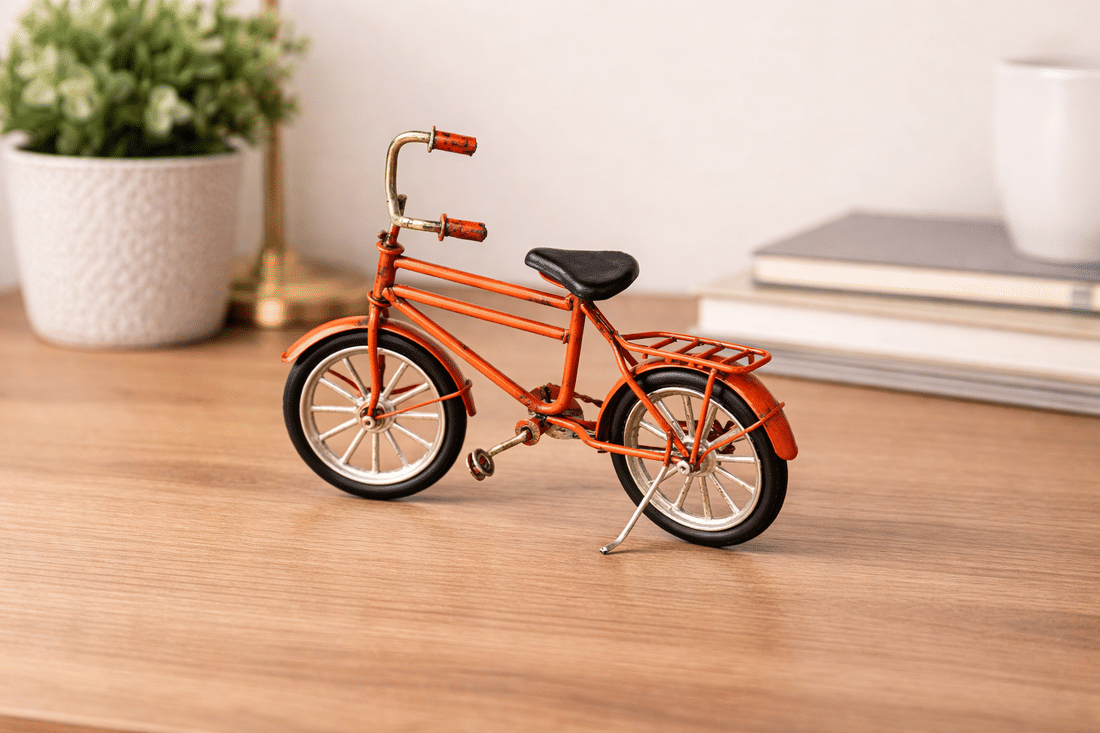 Bicicleta Decorativa Laranja