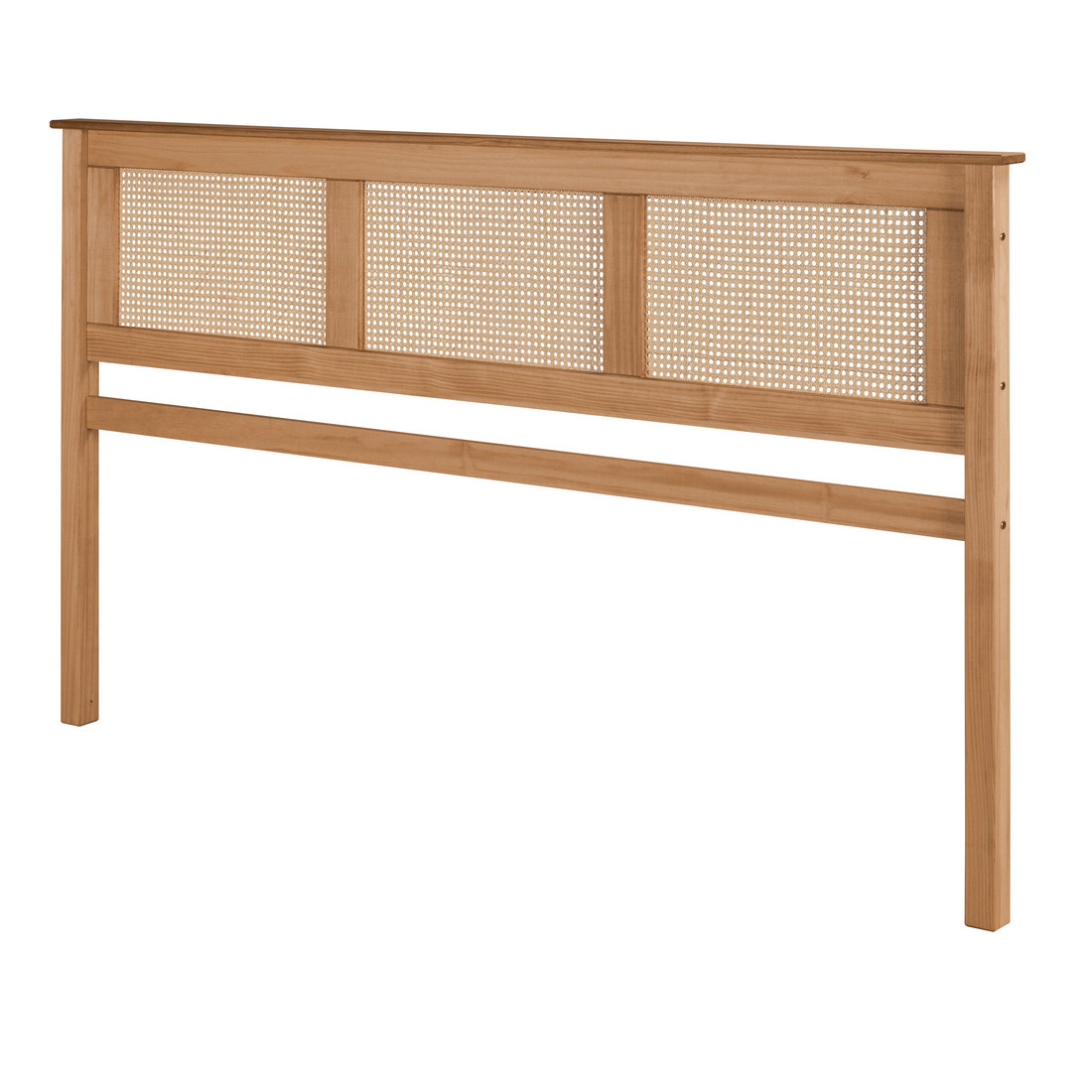 Cabeceira de Cama KING 199 cm Nature Madeira e Rattan Cabeceira de Cama KING 199 cm Nature Madeira e Rattan