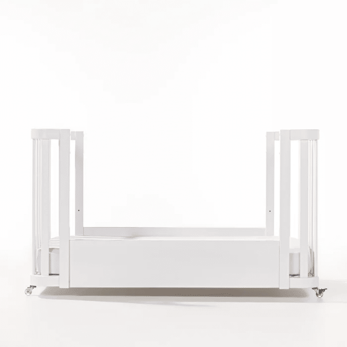 Kit Berço 3 em 1 + Cômoda 4 gavetas em Madeira Maciça Branco | Linha Feliz + 1,2,3 Kit Berço 3 em 1 + Cômoda 4 gavetas em Madeira Maciça Branco | Linha Feliz + 1,2,3