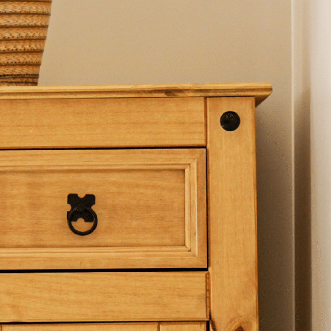 Balcão Buffet em Madeira Maciça de Pinus 2 Gavetas e 2 Portas