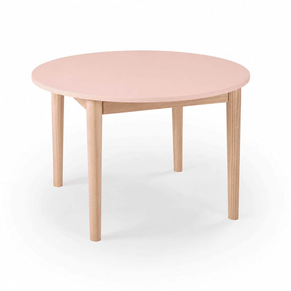 Mesa Infantil Redonda de Madeira Maciça 80cm Rosa Mesa Infantil Redonda de Madeira Maciça 80cm Rosa
