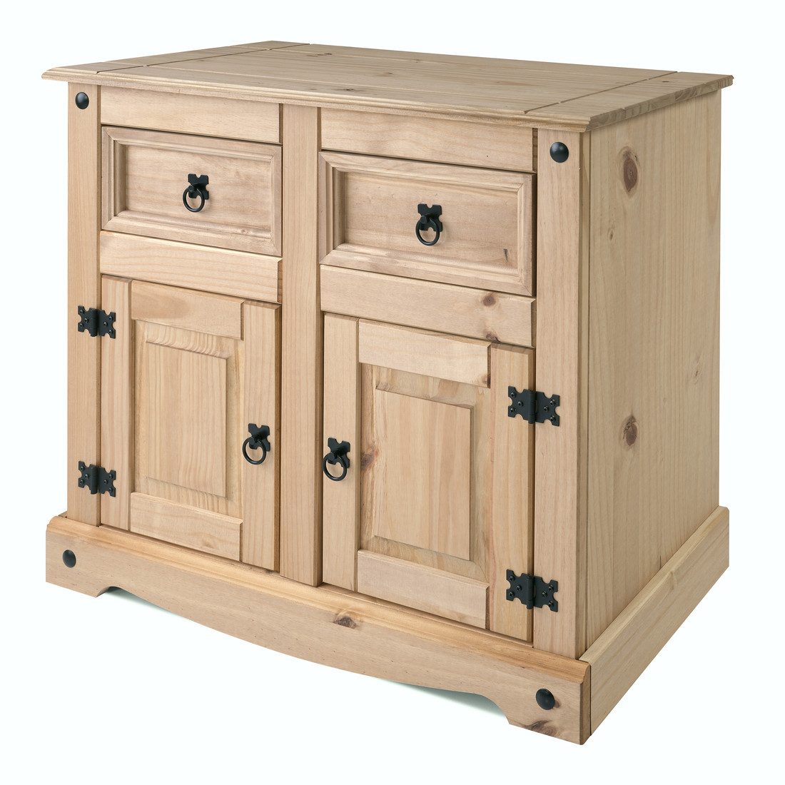 Balcão Buffet em Madeira Maciça de Pinus 2 Gavetas e 2 Portas