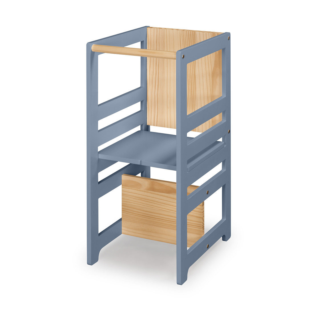 Torre de Aprendizagem Montessori 4 em 1 Azul Cadeirão Ajustável, Mesinha de Atividades, Quadro de Desenhos Torre de Aprendizagem Montessori 4 em 1 Azul Cadeirão Ajustável, Mesinha de Atividades, Quadro de Desenhos