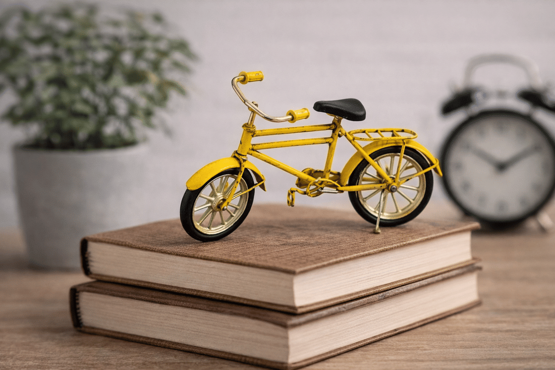 Bicicleta Decorativa Amarela