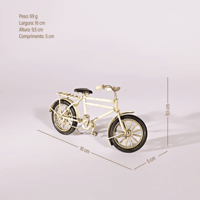 Bicicleta Decorativa Branca Bicicleta Decorativa Branca