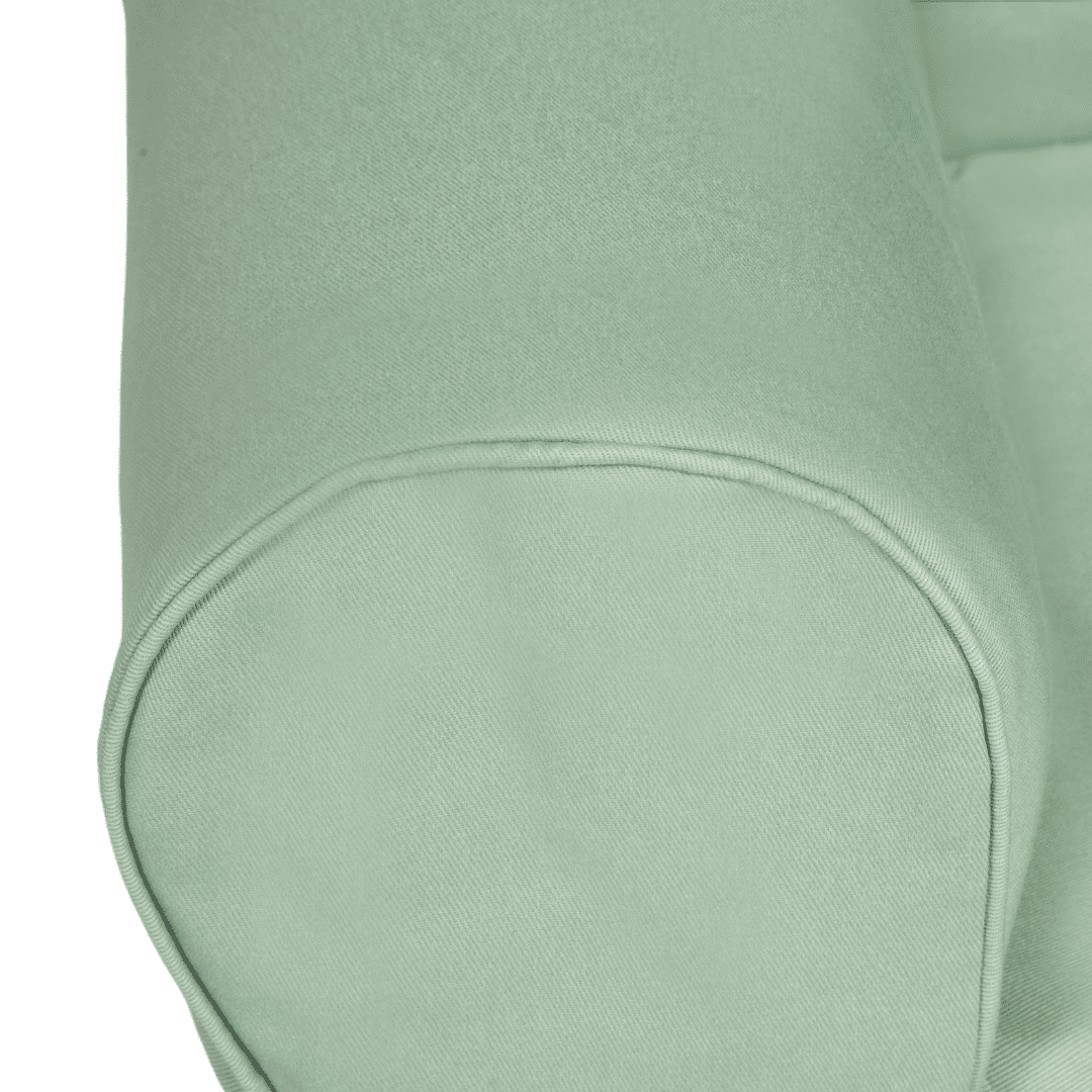 Mini Sofá Poltrona Infantil Verde de Espuma com Alça de Transporte e Capa Lavável