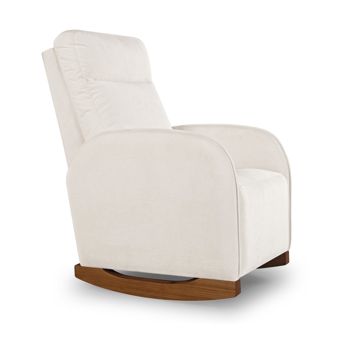 Poltrona de Amamentação Luna com Balanço e Puff Flor Bouclé Branco Poltrona de Amamentação Luna com Balanço e Puff Flor Bouclé Branco