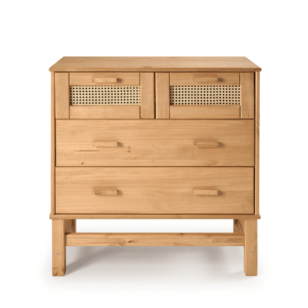 Kit Cabeceira KING + Cômoda + Mesa de Cabeceira 2 Gavetas de Rattan Nature Kit Cabeceira KING + Cômoda + Mesa de Cabeceira 2 Gavetas de Rattan Nature