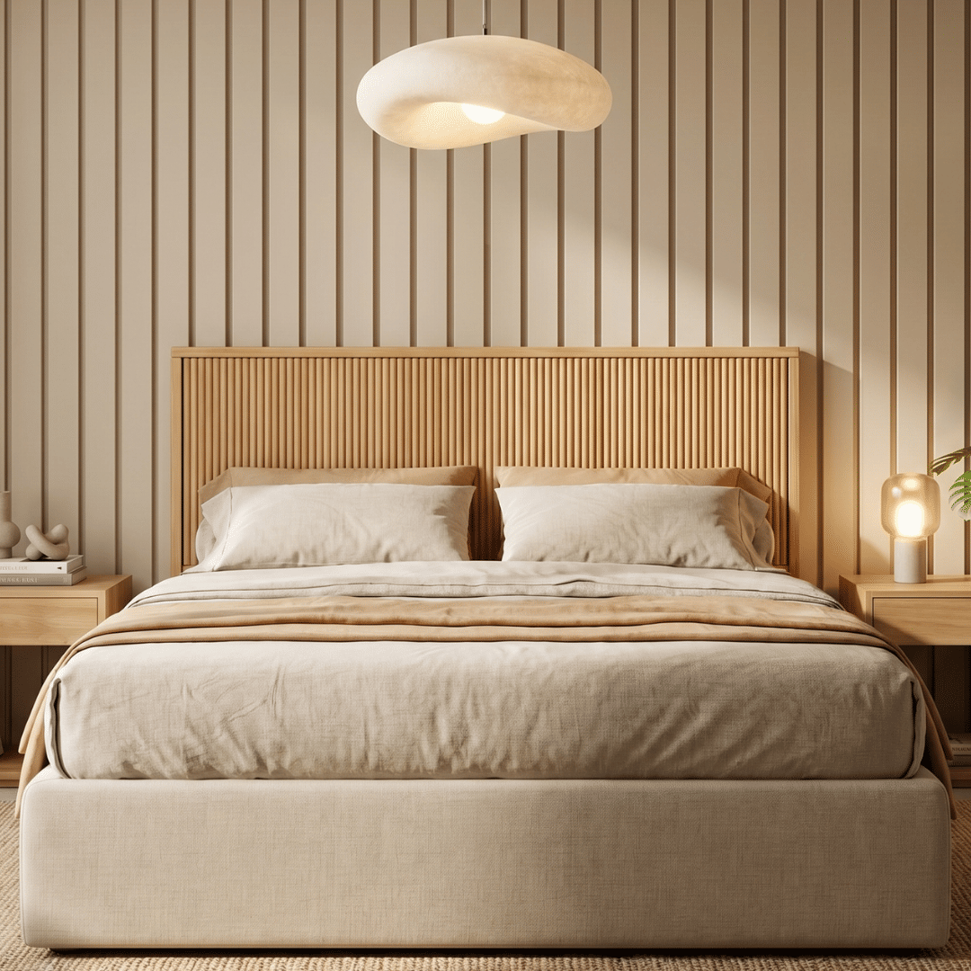 Cabeceira de Cama CASAL 141cm Rounded em Madeira Maciça Cabeceira de Cama CASAL 141cm Rounded em Madeira Maciça