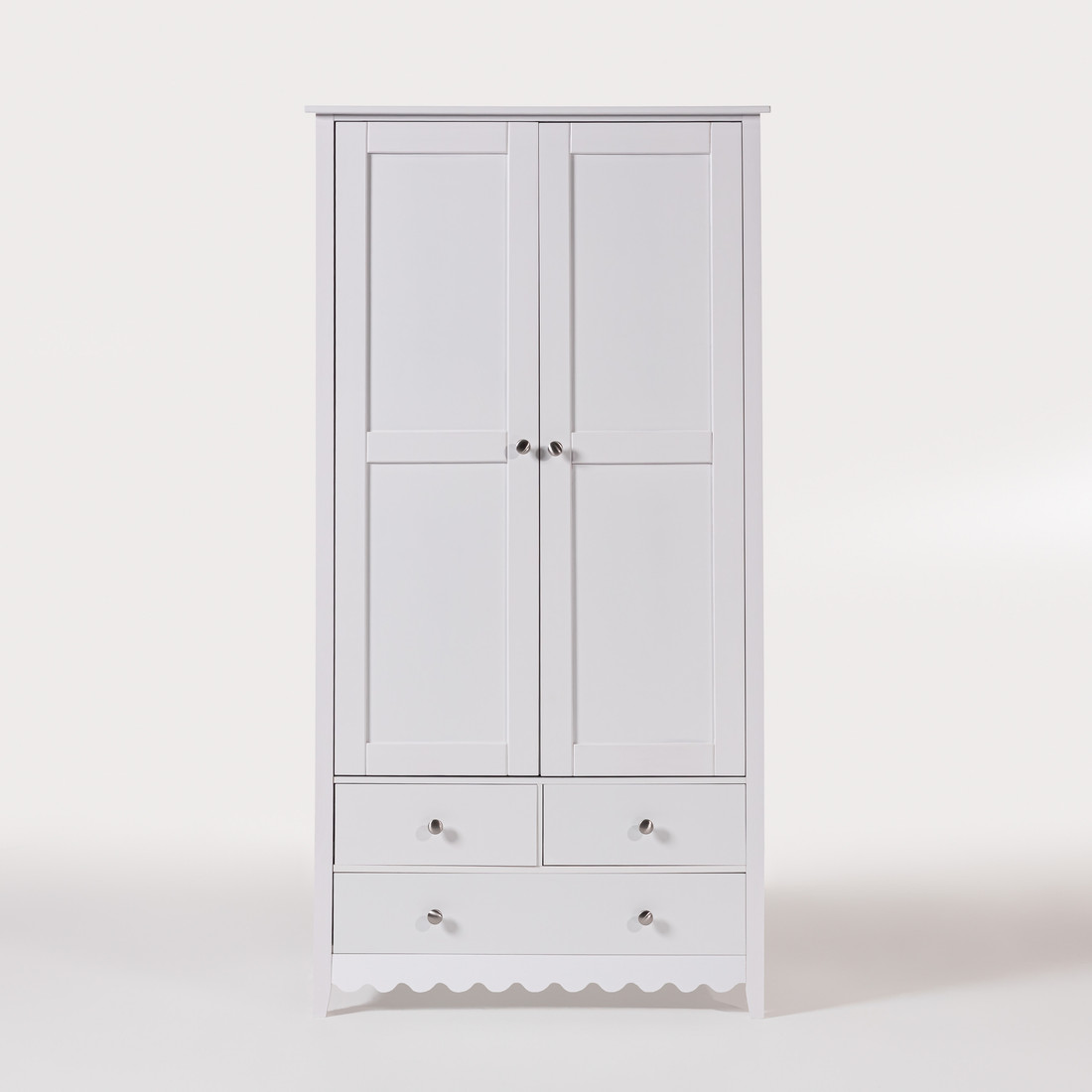 Roupeiro Pop 2 portas e 3 gavetas Branco Roupeiro Pop 2 portas e 3 gavetas Branco