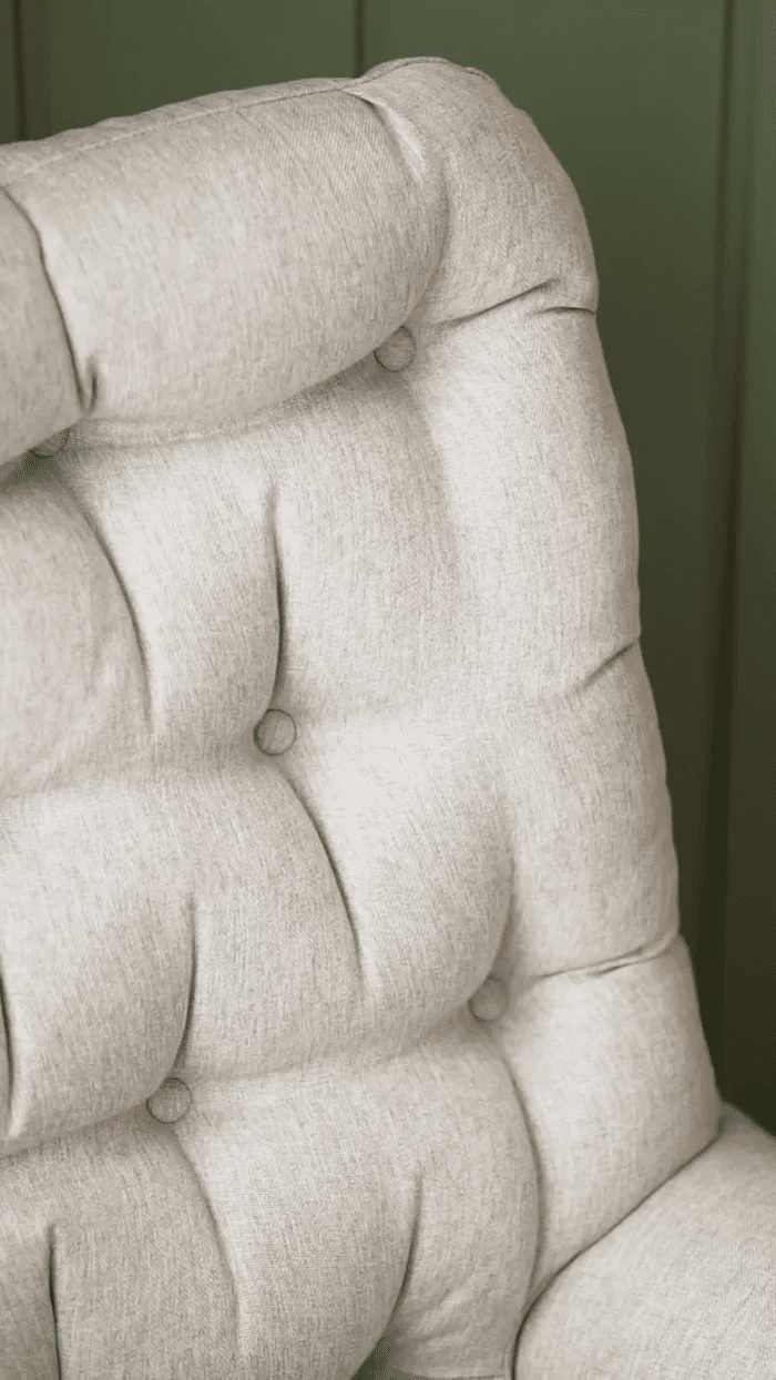 Poltrona de Amamentação Mommy com Balanço Linho Cinza Poltrona de Amamentação Mommy com Balanço Linho Cinza