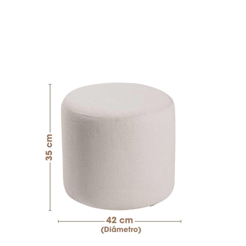 Poltrona de Amamentação Cloud com Balanço e Puff Bouclé Branco Poltrona de Amamentação Cloud com Balanço e Puff Bouclé Branco