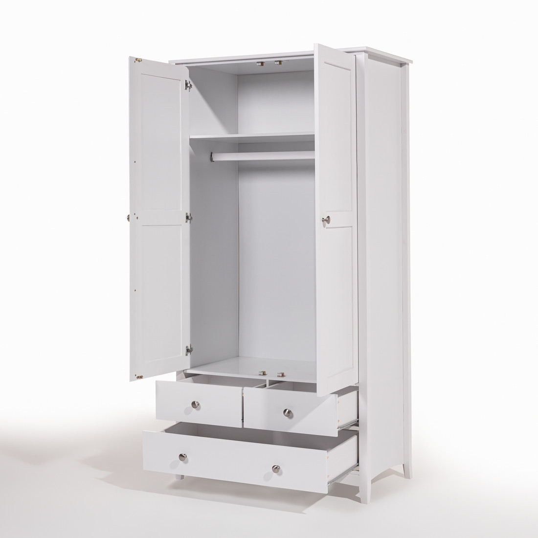 Roupeiro Lumo 2 portas e 3 gavetas Branco Roupeiro Lumo 2 portas e 3 gavetas Branco