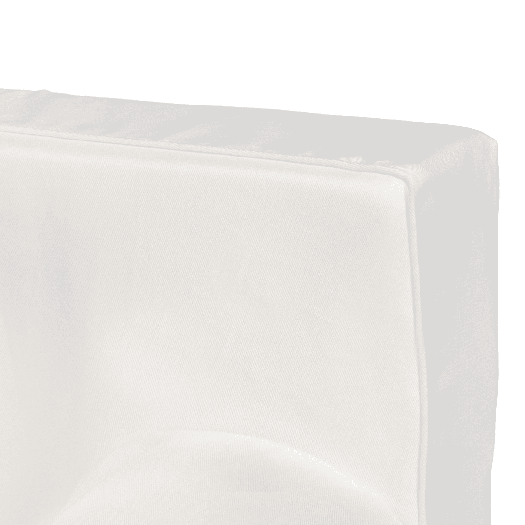 Mini Sofá Poltrona Infantil Off White de Espuma com Alça de Transporte e Capa Lavável