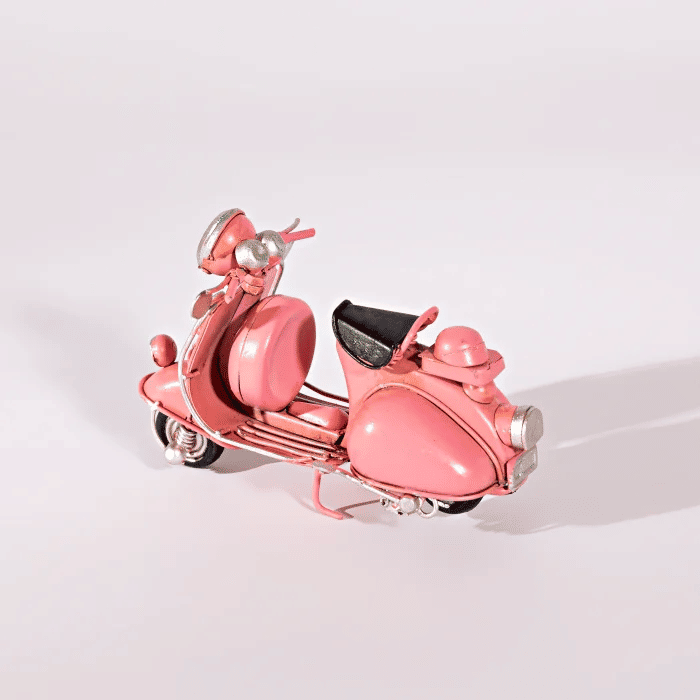 Scooter Decorativa Rosa
