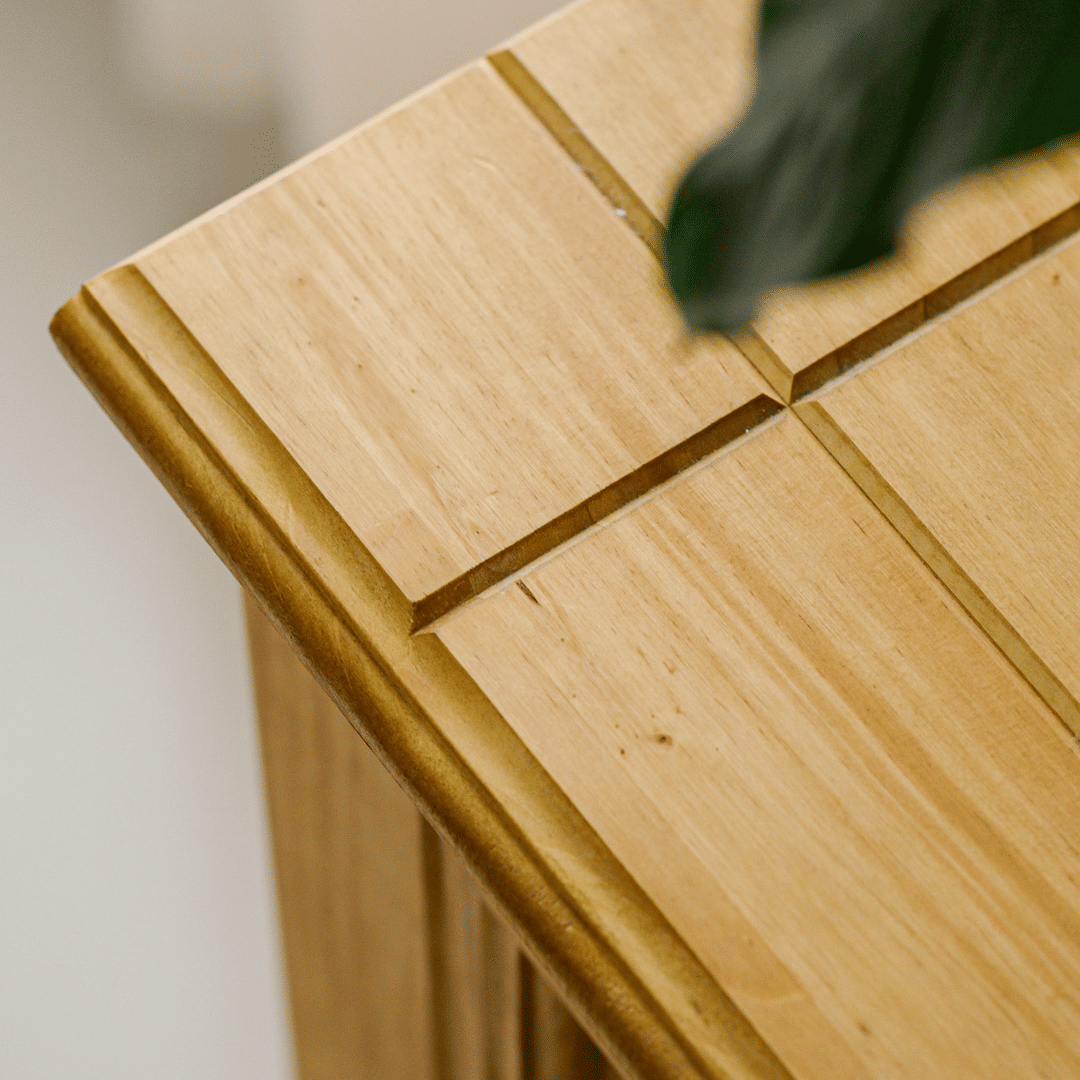 Balcão Buffet em Madeira Maciça de Pinus 2 Gavetas e 2 Portas