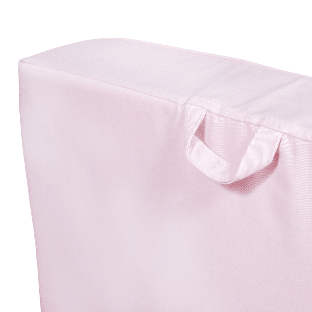Mini Sofá Poltrona Infantil Rosa de Espuma com Alça de Transporte e Capa Lavável