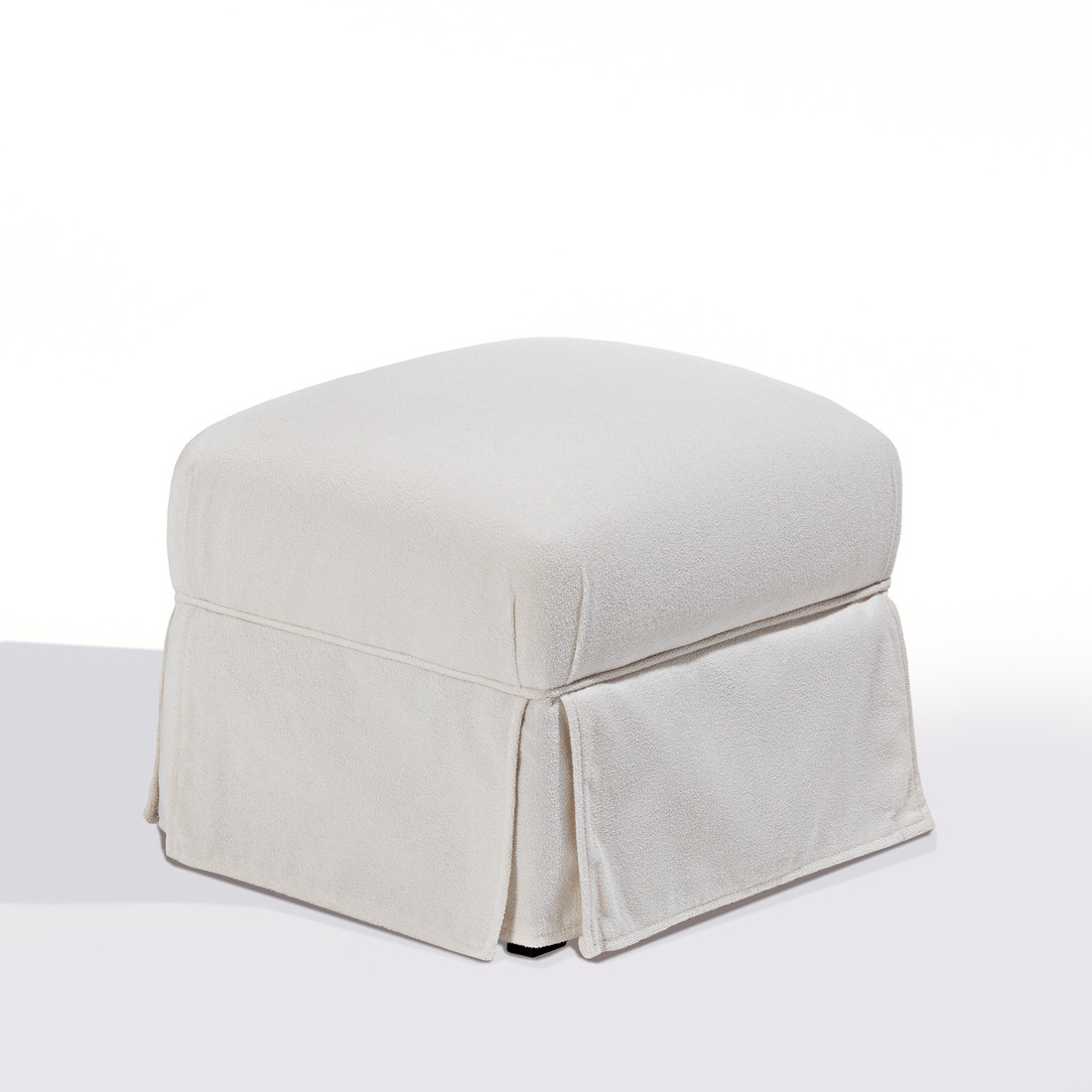 Poltrona de Amamentação Mommy com Balanço e Puff Bouclé Branco Poltrona de Amamentação Mommy com Balanço e Puff Bouclé Branco