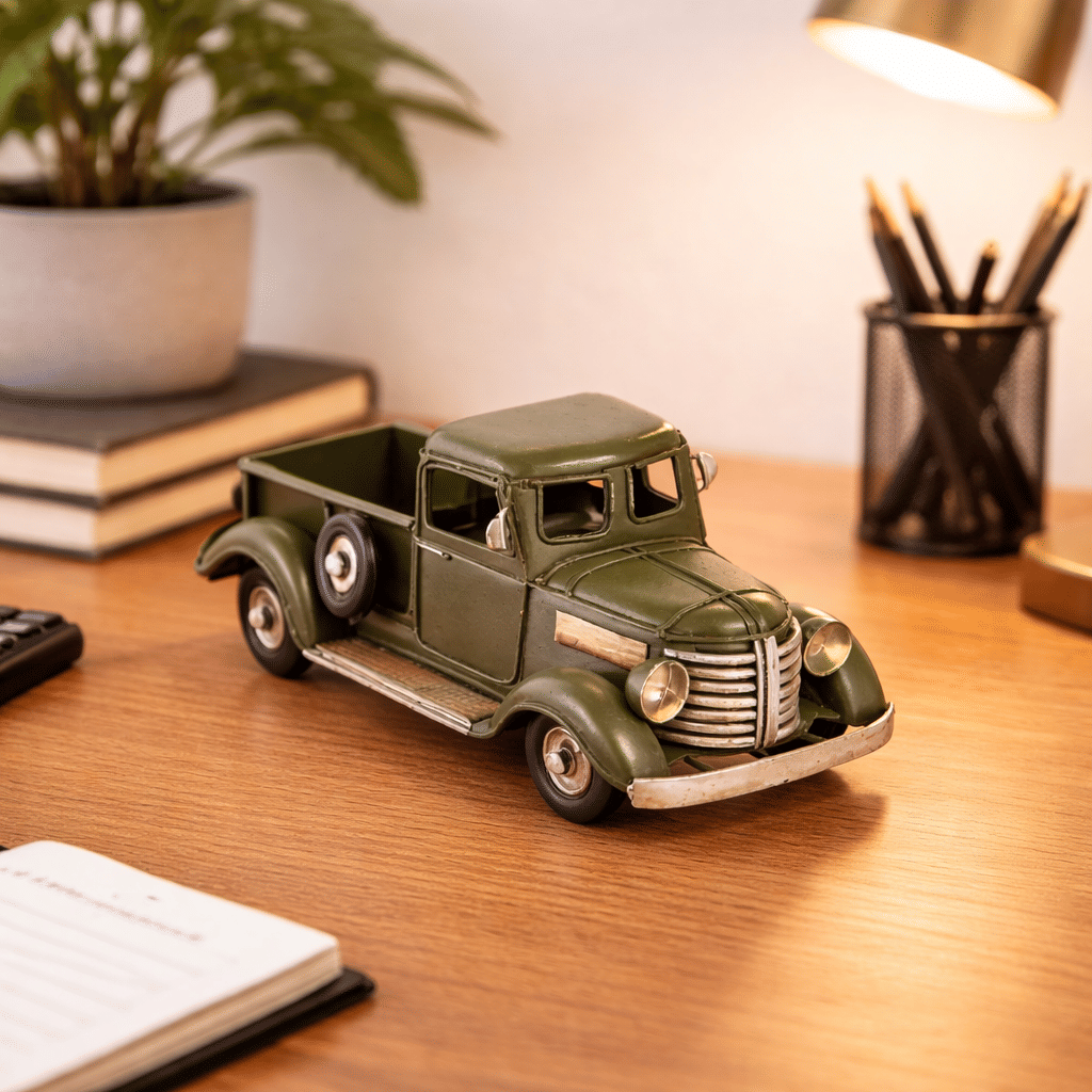 Miniatura de Caminhonete Metálica Verde Miniatura de Caminhonete Metálica Verde