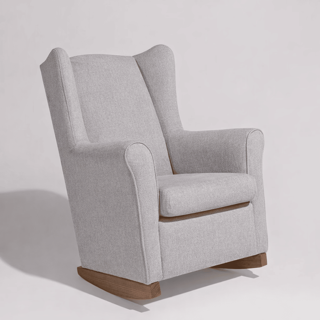 Poltrona de Amamentação Cloud com Balanço Linho Cinza