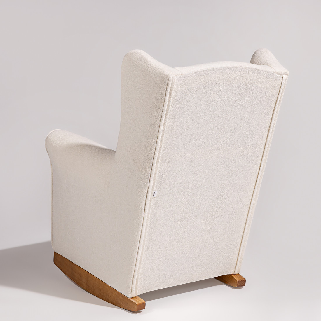 Poltrona de Amamentação Cloud com Balanço e Puff Bouclé Branco Poltrona de Amamentação Cloud com Balanço e Puff Bouclé Branco