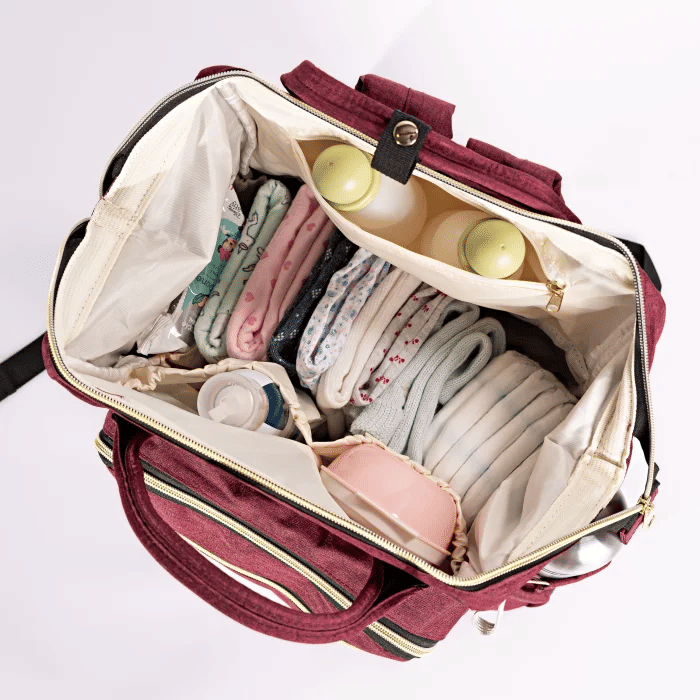 Bolsa Mochila Maternidade Premium Bordô Bolsa Mochila Maternidade Premium Bordô