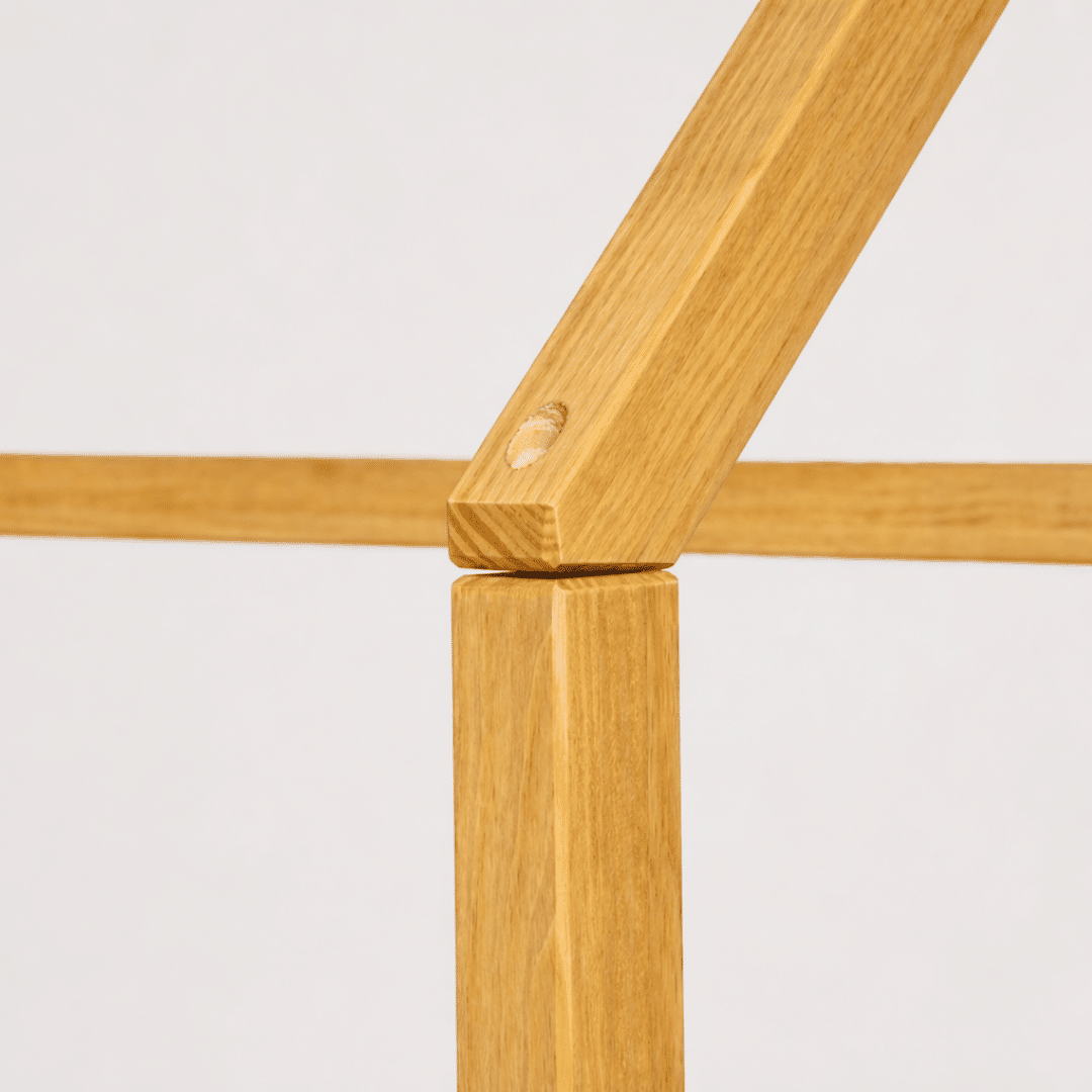 Cama Infantil Casinha Com Cama Auxiliar Bloomie em Madeira Maciça Pinus Mel Com Rattan Natural Cama Infantil Casinha Com Cama Auxiliar Bloomie em Madeira Maciça Pinus Mel Com Rattan Natural