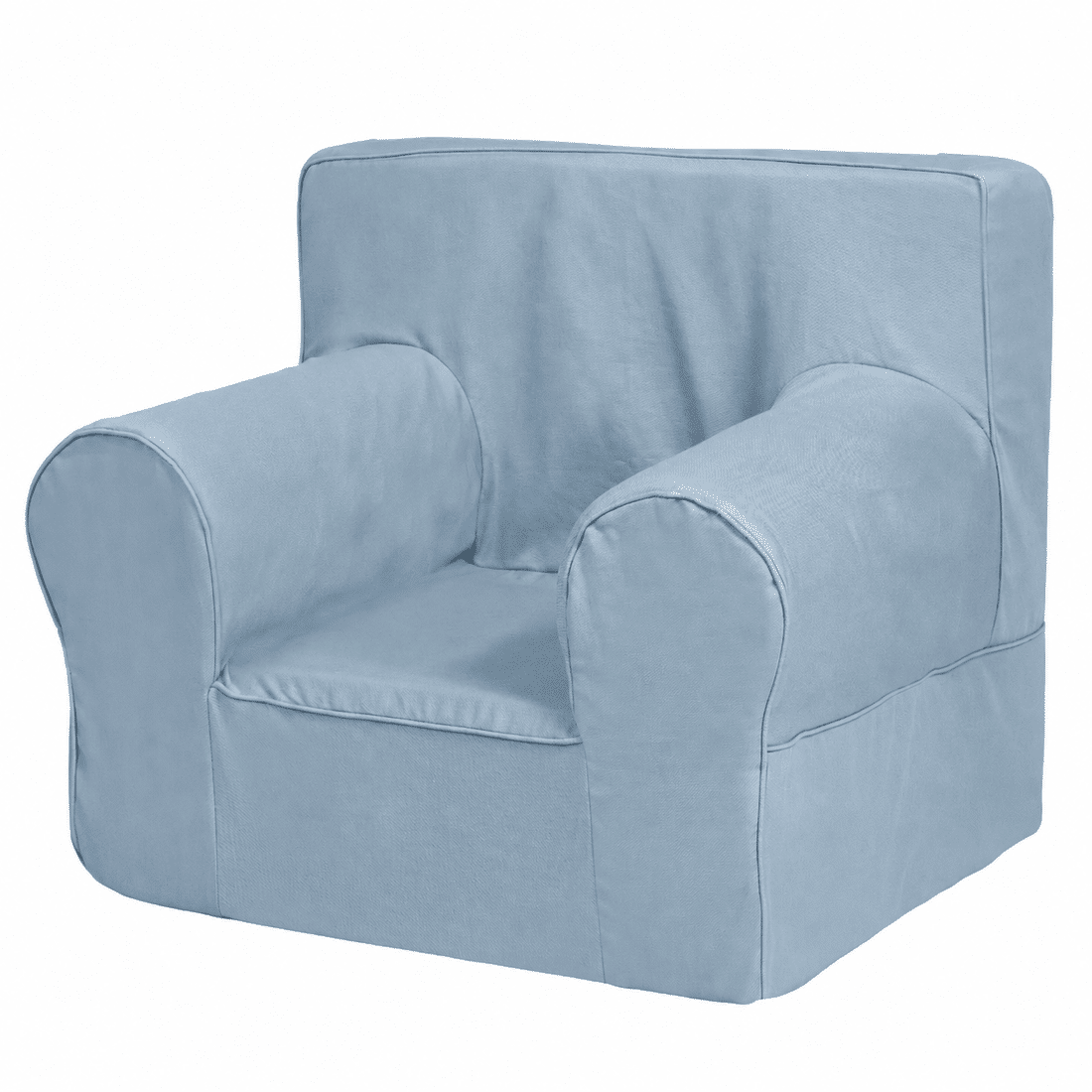 Mini Sofá Poltrona Infantil Azul de Espuma com Alça de Transporte e Capa Lavável Mini Sofá Poltrona Infantil Azul de Espuma com Alça de Transporte e Capa Lavável