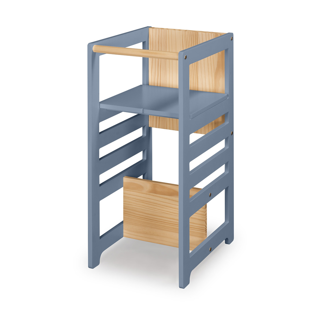 Torre de Aprendizagem Montessori 4 em 1 Azul Cadeirão Ajustável, Mesinha de Atividades, Quadro de Desenhos Torre de Aprendizagem Montessori 4 em 1 Azul Cadeirão Ajustável, Mesinha de Atividades, Quadro de Desenhos