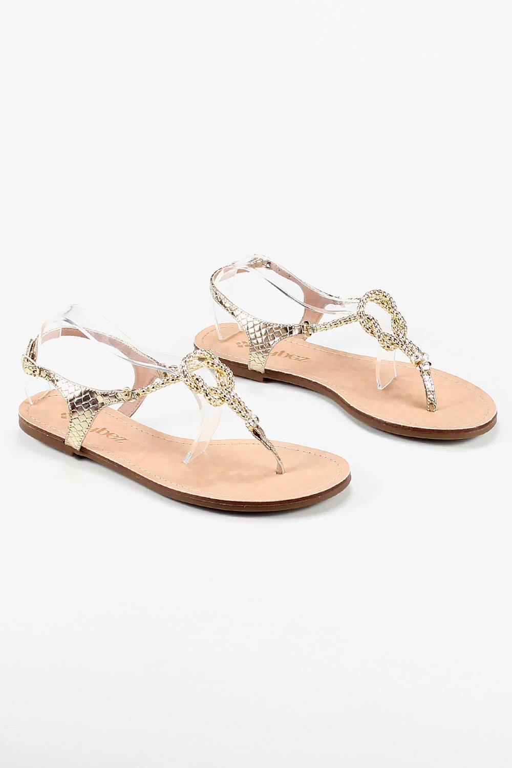 Rasteira Mybez Flora de Dedo com Detalhe em Nó na Tira