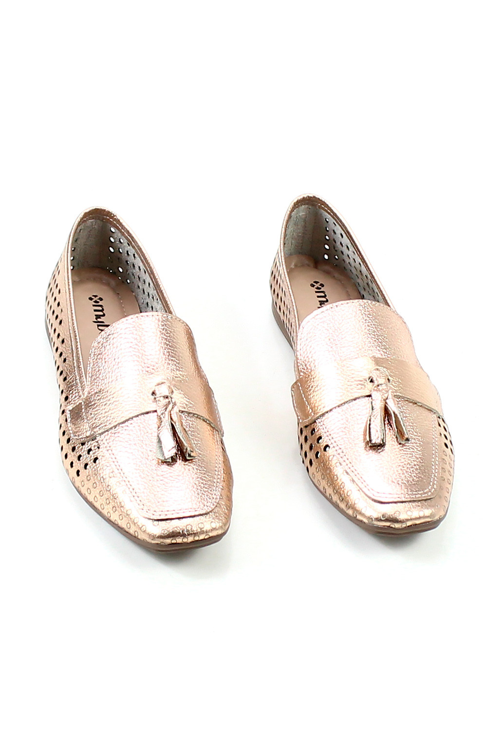 Mocassim Mybez Martina em Couro com Detalhe em Recorte a Laser