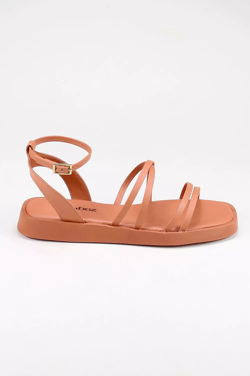Sandália Flatform Mybez Anika Super Confortável com Solado de 2cm e Palmilha Confort
