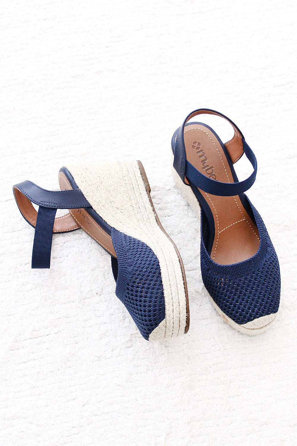 Anabela Mybez Melissa em Crochê com Elástico no Tornozelo e Salto de Corda