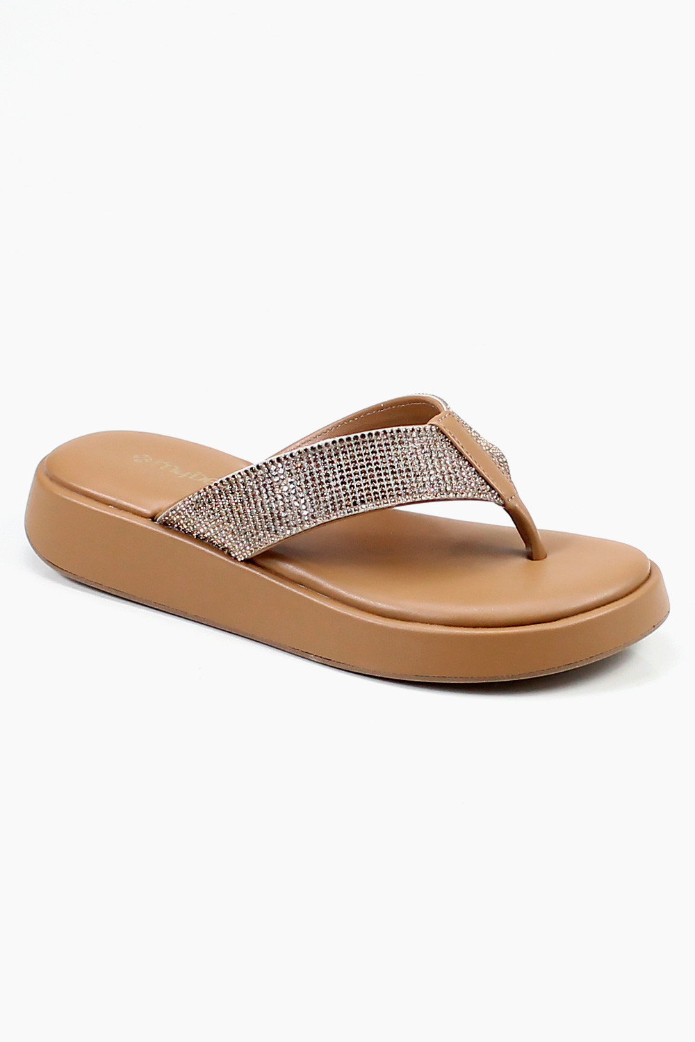 Flatform Mybez Laís - Solado de 3cm com Manta de Hotfix