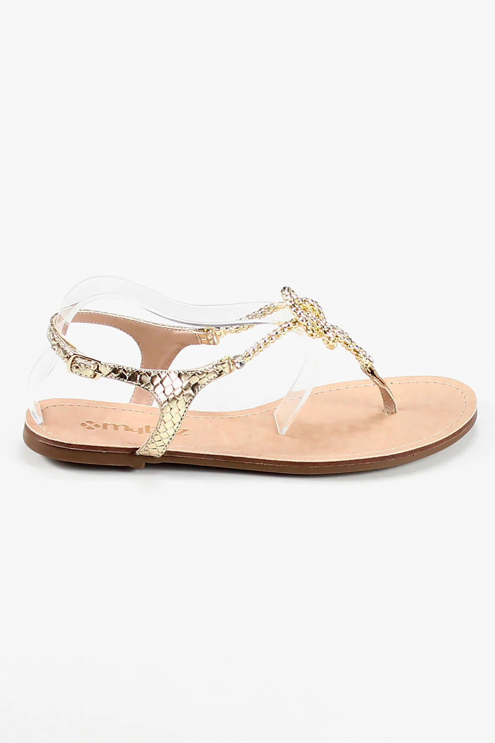 Rasteira Mybez Flora de Dedo com Detalhe em Nó na Tira