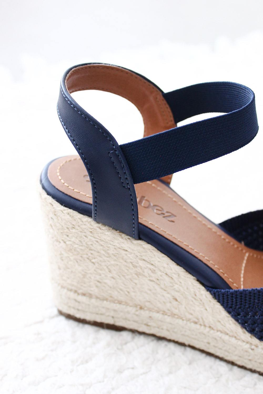 Anabela Mybez Melissa em Crochê com Elástico no Tornozelo e Salto de Corda