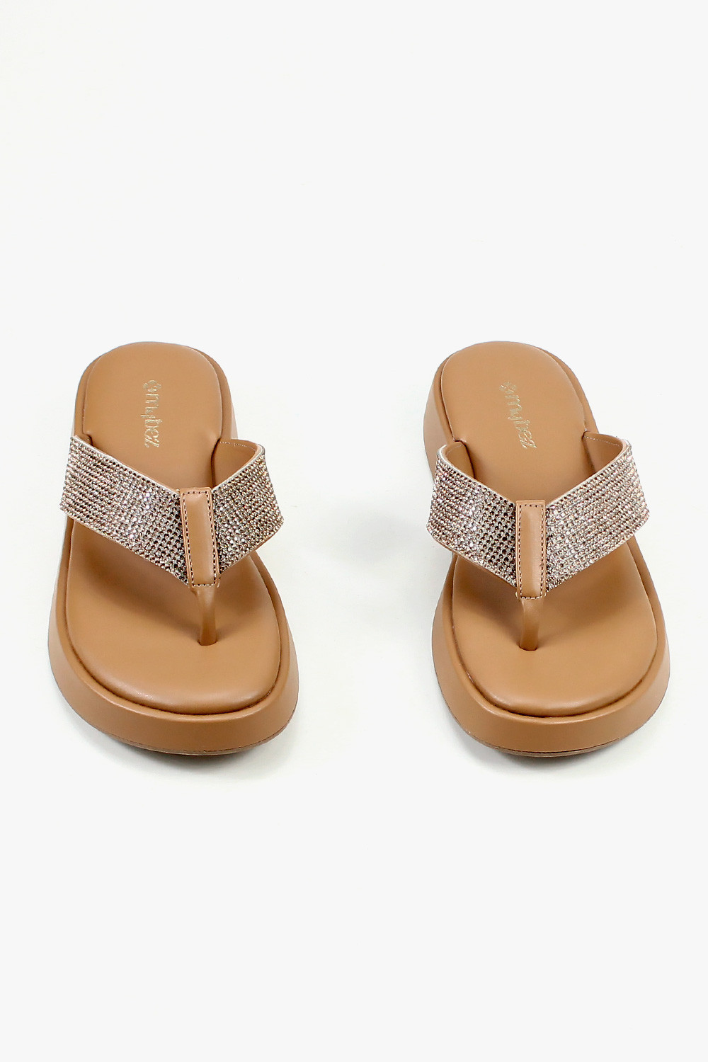 Flatform Mybez Laís - Solado de 3cm com Manta de Hotfix