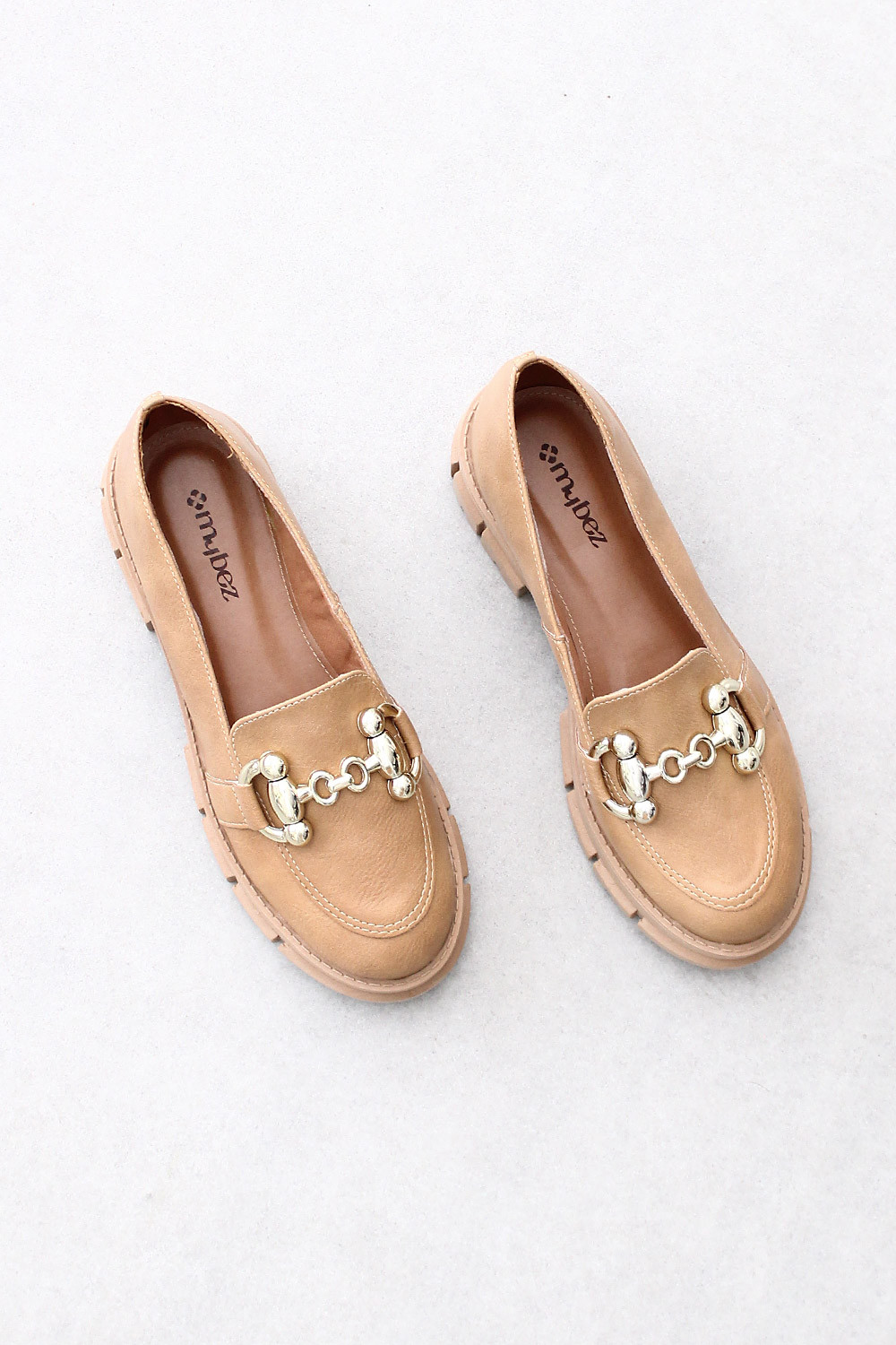 Mocassim Mybez Melinda Tratorado com Solado Elevado