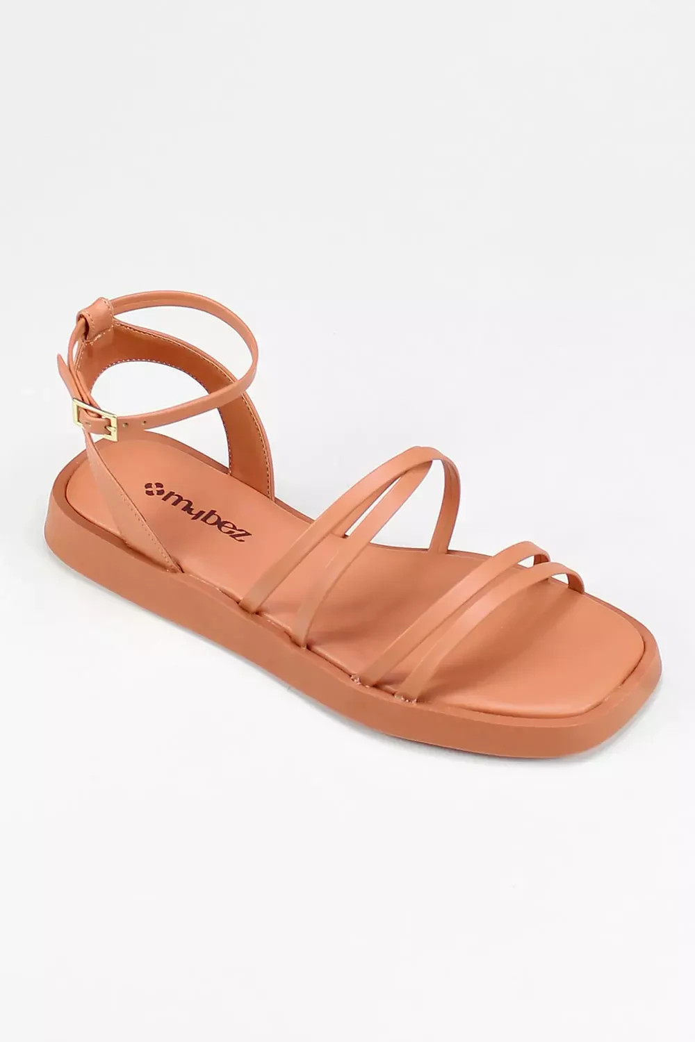 Sandália Flatform Mybez Anika Super Confortável com Solado de 2cm e Palmilha Confort