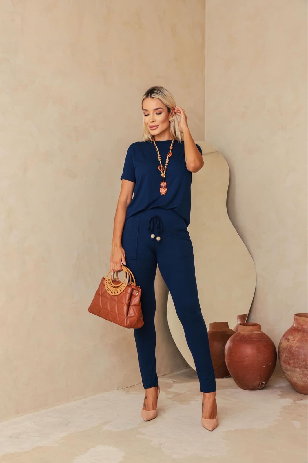 Conjunto Erika Confort Azul Marinho Conjunto Erika Confort Azul Marinho