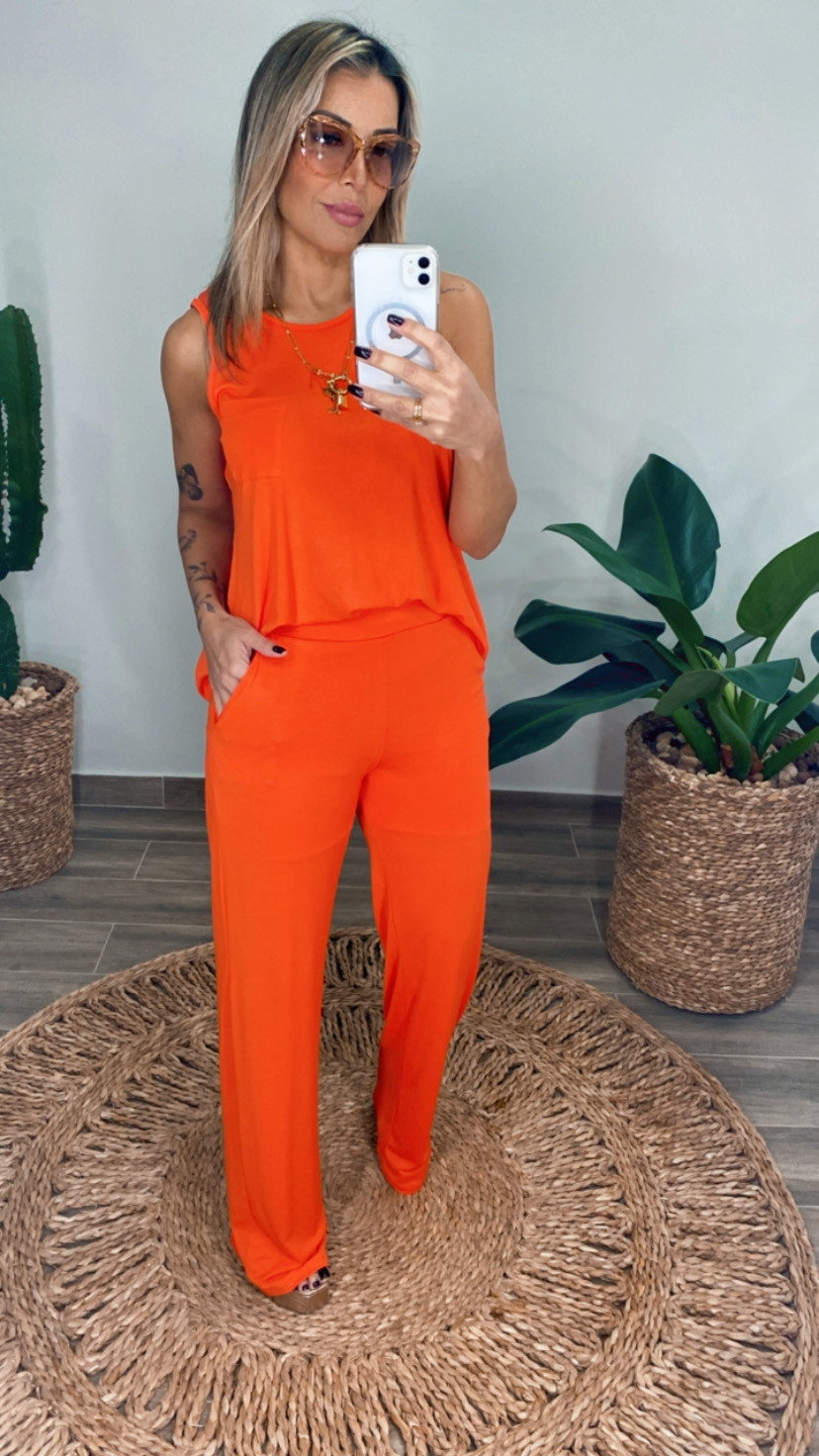 Conjunto Valentina 2.0 Reformulado Laranja Verão