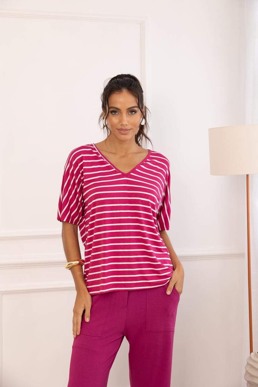 Conjunto Morgana 3.0 Gola V Fúcsia Conjunto Morgana 3.0 Gola V Fúcsia