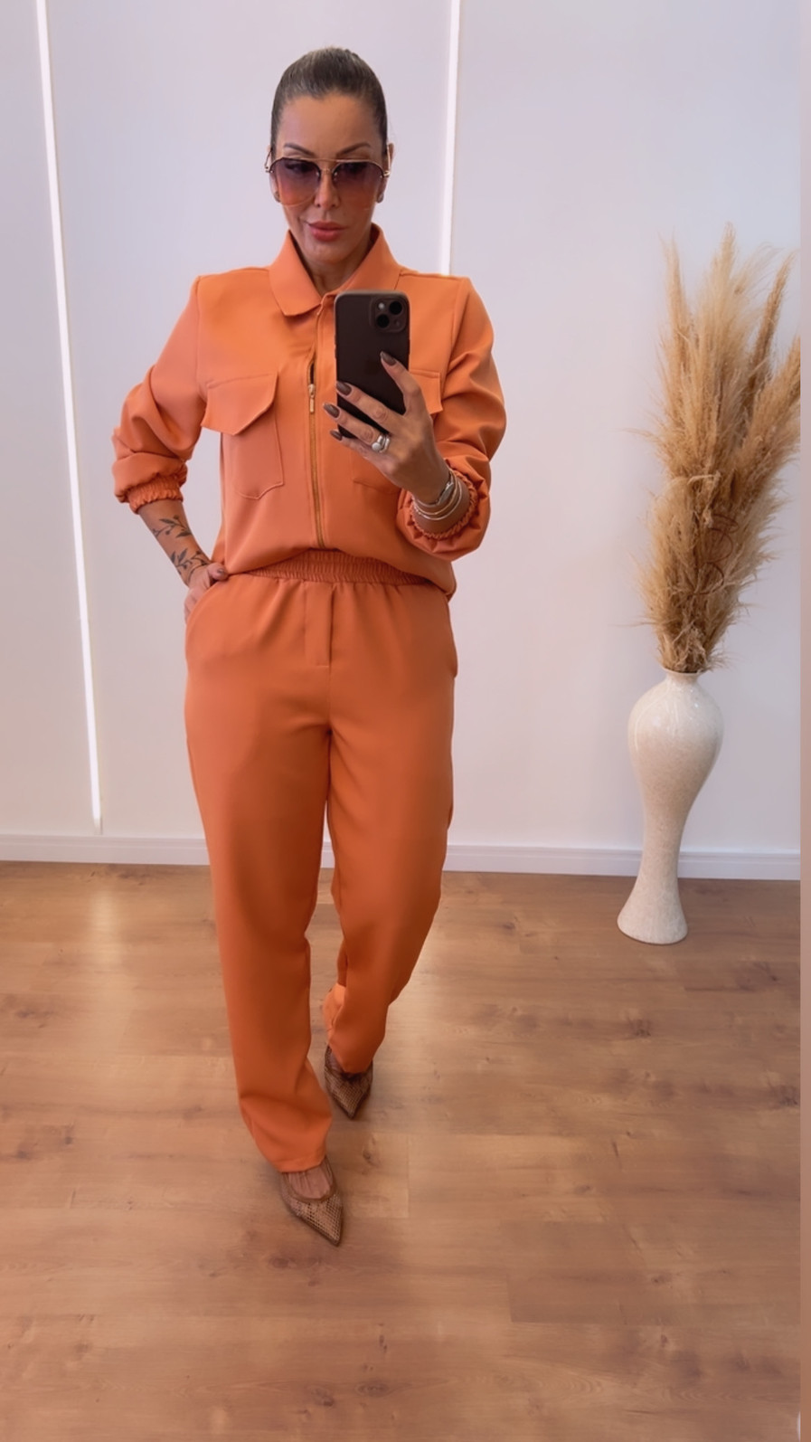 Conjunto em Alfaitaria Armani Catarina 2.0 - Pessego Conjunto em Alfaitaria Armani Catarina 2.0 - Pessego