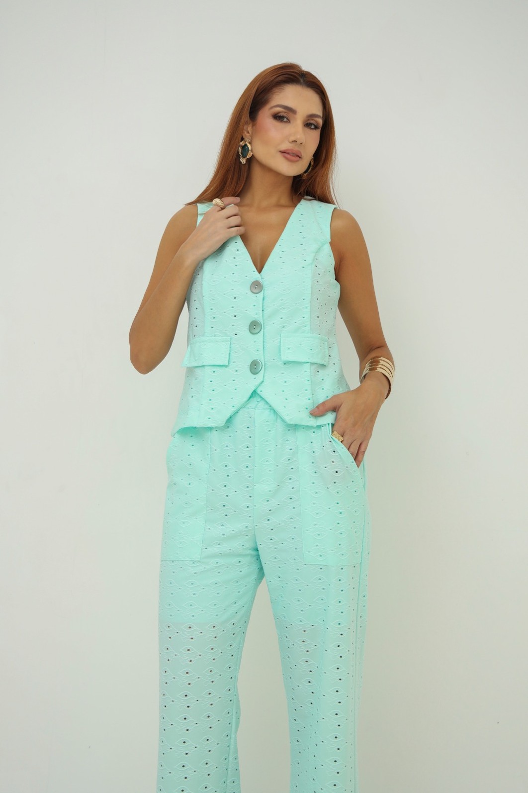 Conjunto em Malha Lasie Kate Verde Menta Conjunto em Malha Lasie Kate Verde Menta