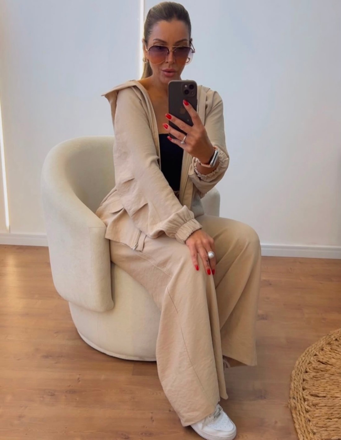 Conjunto Thalita Premium em Alfaiataria Marrant Nude Clássico. Conjunto Thalita Premium em Alfaiataria Marrant Nude Clássico.