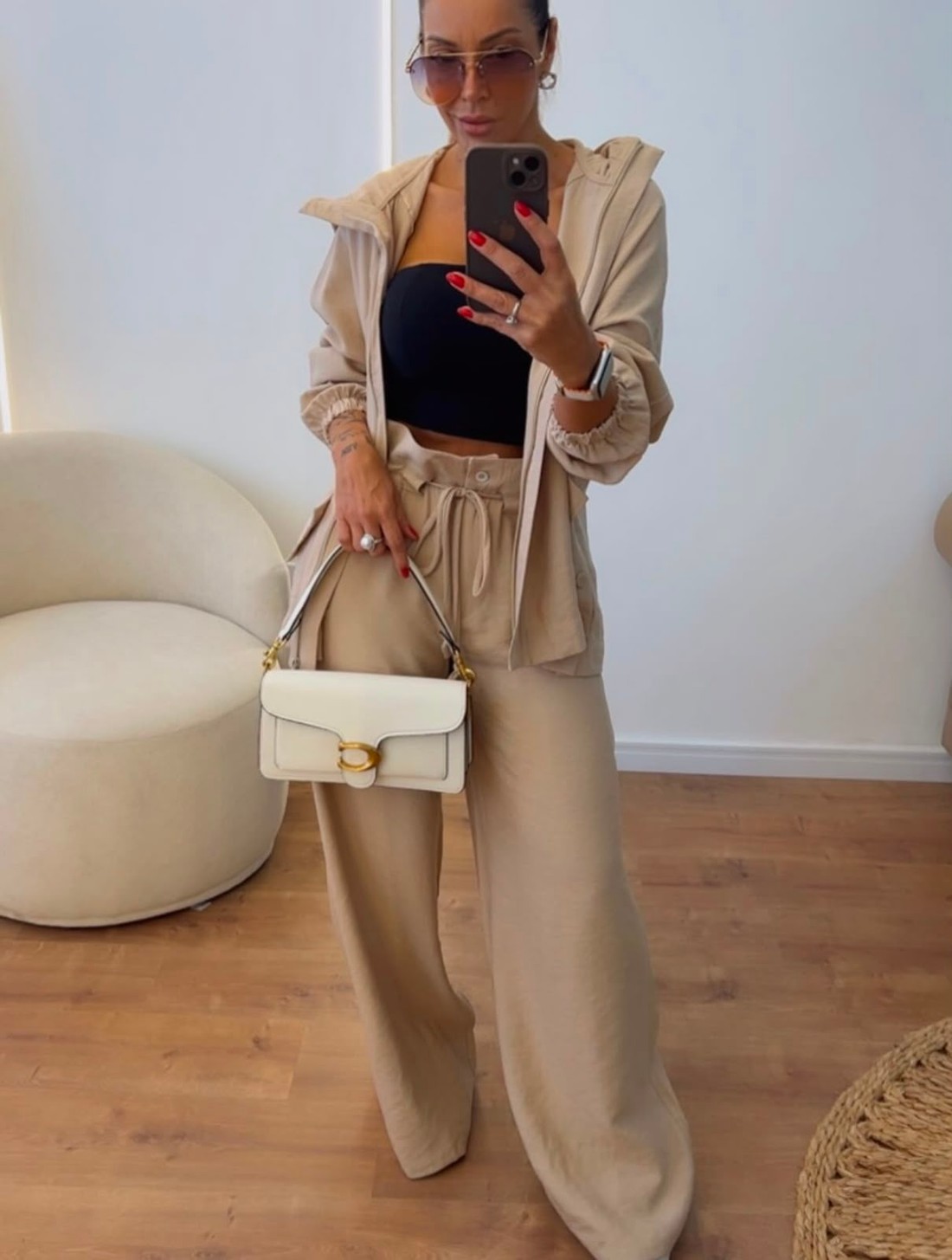 Conjunto Thalita Premium em Alfaiataria Marrant Nude Clássico. Conjunto Thalita Premium em Alfaiataria Marrant Nude Clássico.