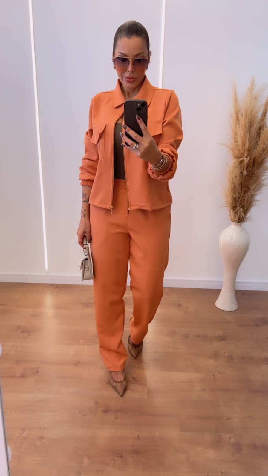 Conjunto em Alfaitaria Armani Catarina 2.0 - Pessego Conjunto em Alfaitaria Armani Catarina 2.0 - Pessego