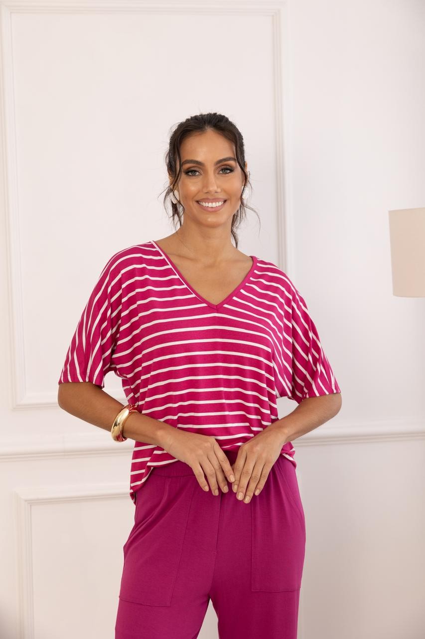 Conjunto Morgana 3.0 Gola V Fúcsia Conjunto Morgana 3.0 Gola V Fúcsia